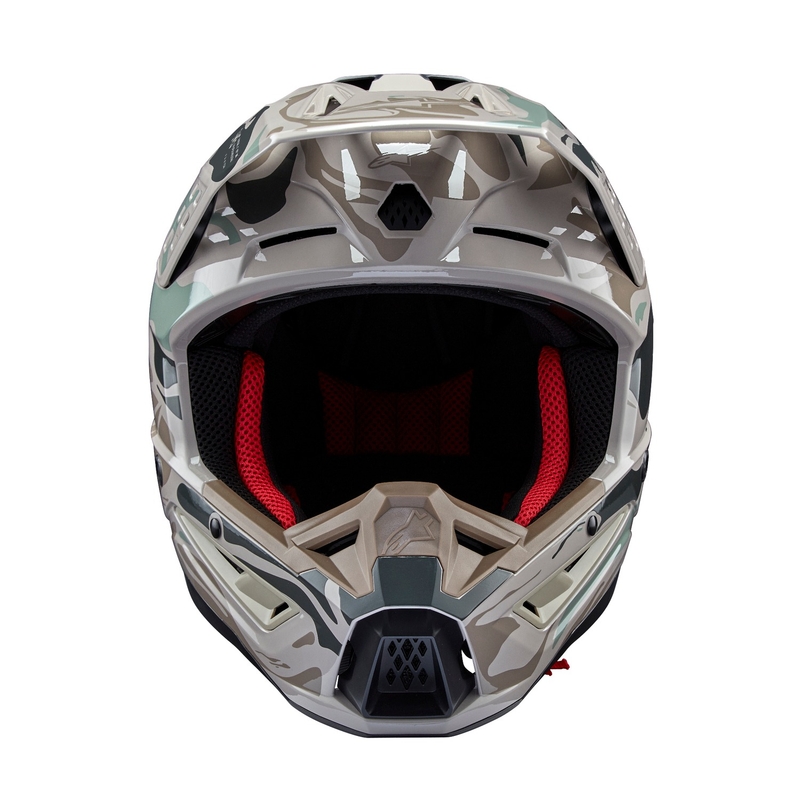 Motocross kaciga Alpinestars S-M5 Mineral sivo-zelena camo