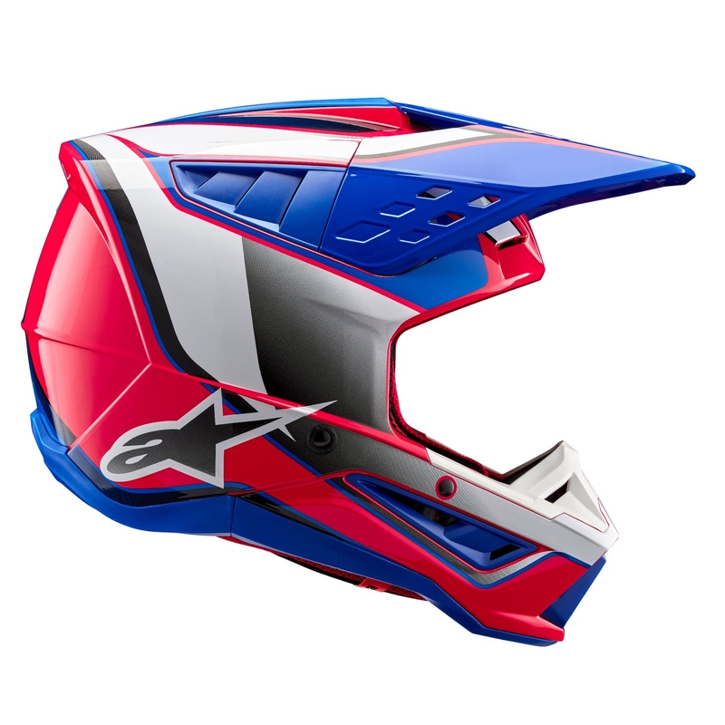 Alpinestars S-M5 Sail Motocross kaciga bijelo-ružičasto-plava