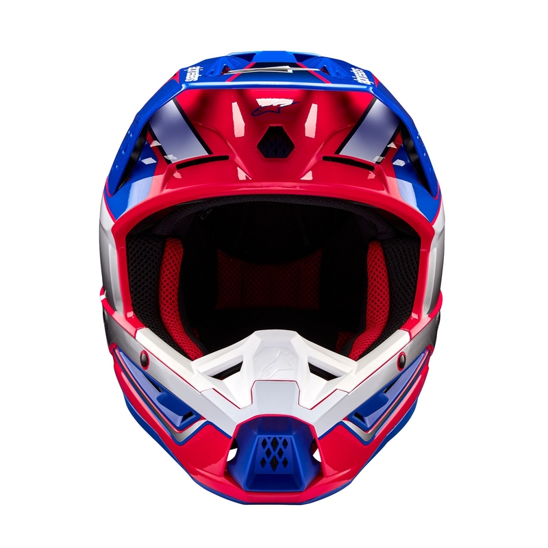 Alpinestars S-M5 Sail Motocross kaciga bijelo-ružičasto-plava