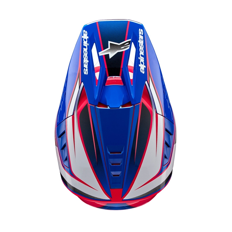 Alpinestars S-M5 Sail Motocross kaciga bijelo-ružičasto-plava