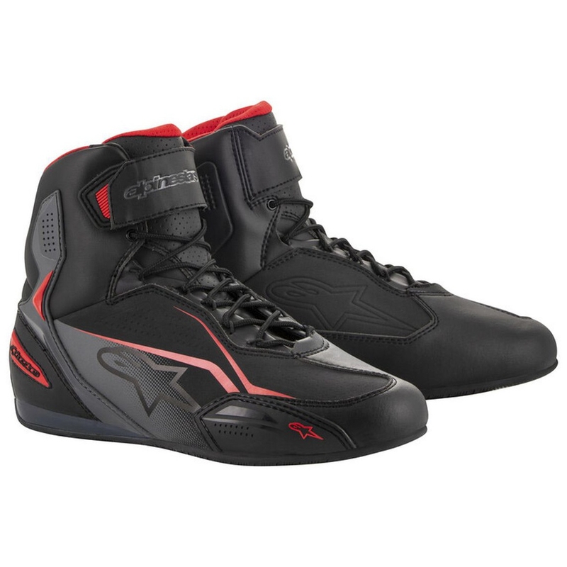 Motorističke čizme Alpinestars Faster-3 crno-sivo-crvene