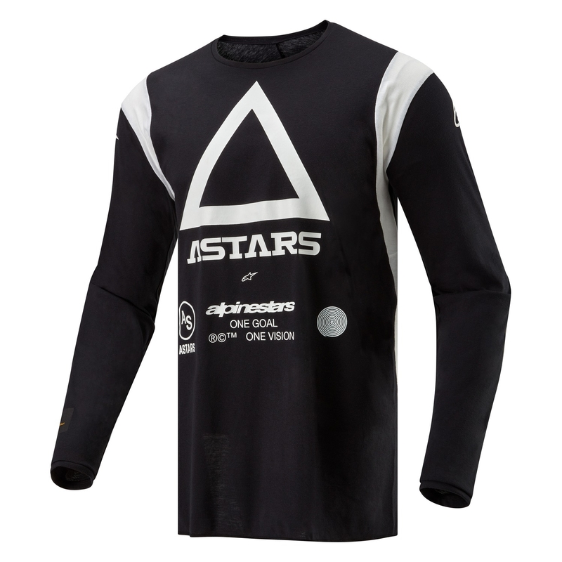 Alpinestars Techdura motocross majica crna