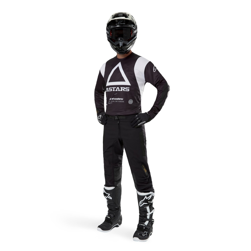 Alpinestars Techdura motocross majica crna