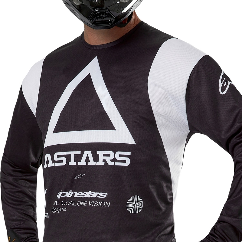 Alpinestars Techdura motocross majica crna