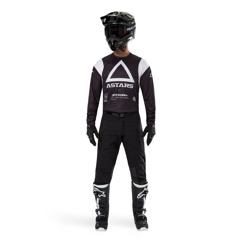 Alpinestars Techdura motocross majica crna