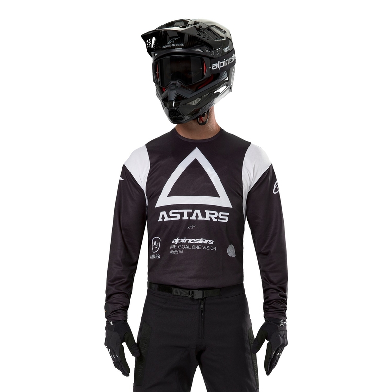 Alpinestars Techdura motocross majica crna