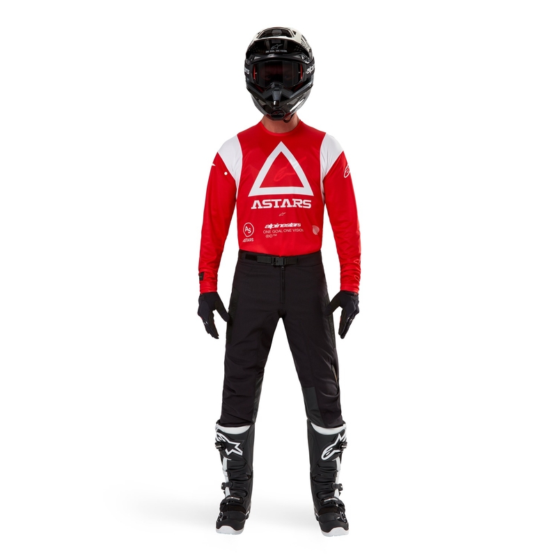 Motocross dres Alpinestars Techdura fluo crveni