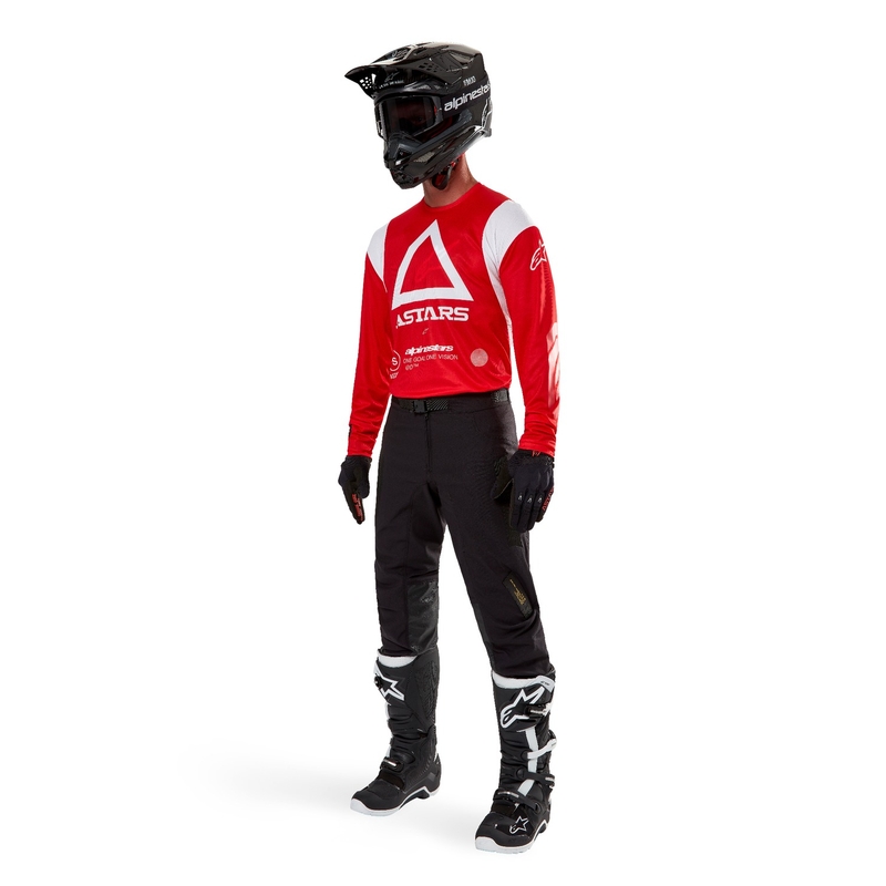 Motocross dres Alpinestars Techdura fluo crveni