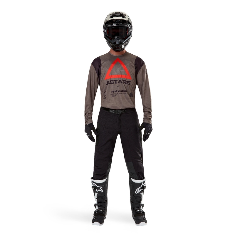 Alpinestars Techdura motocross majica smeđa