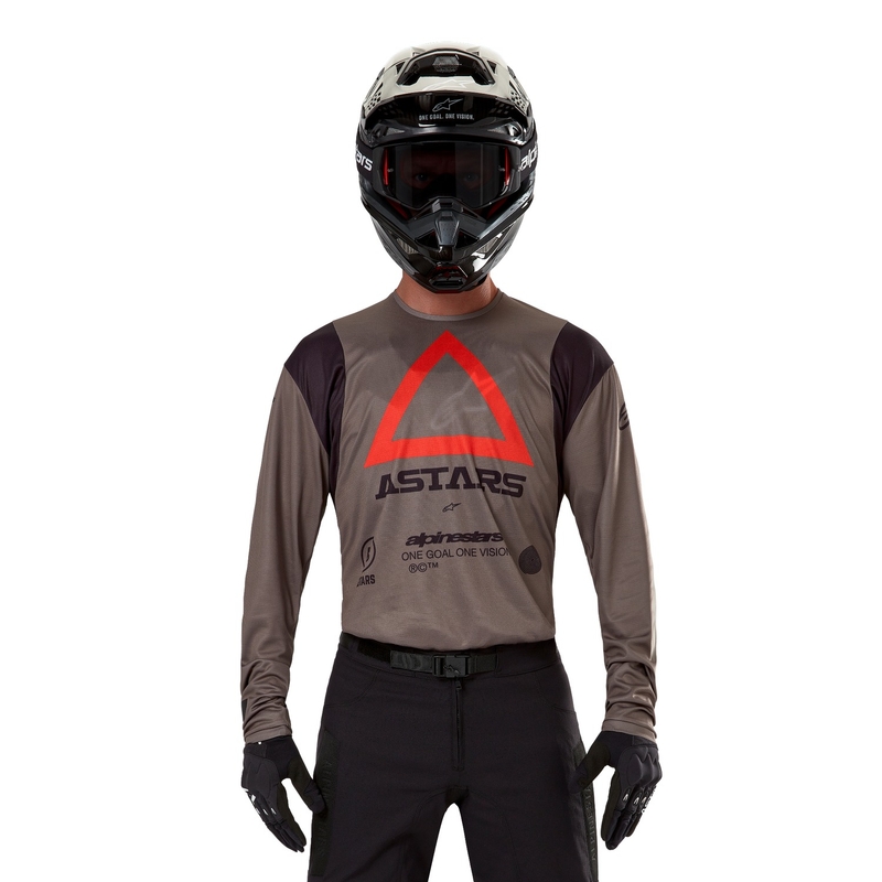 Alpinestars Techdura motocross majica smeđa