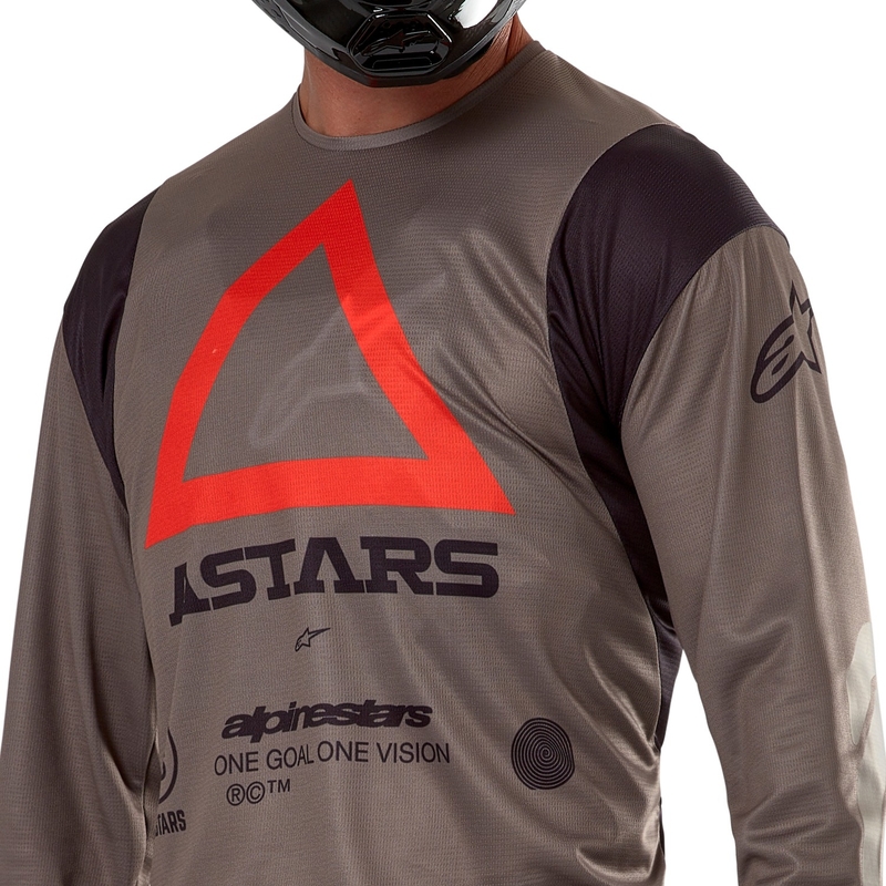 Alpinestars Techdura motocross majica smeđa