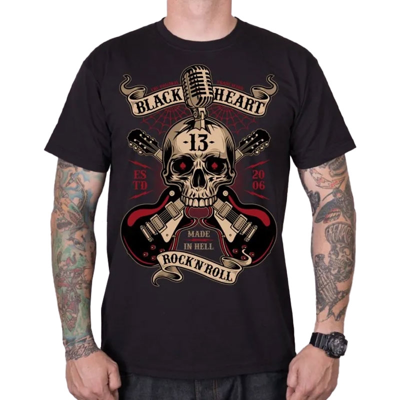 Black Heart Rock N Roll crna majica