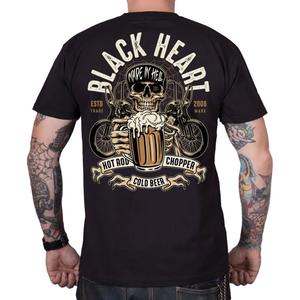 Black Heart Beer Biker majica kratkih rukava crna