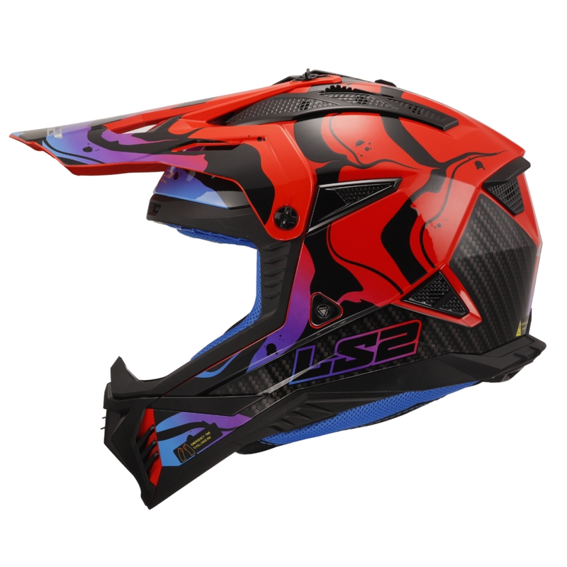 Motocross kaciga LS2 MX708 Fast II Wash crvena