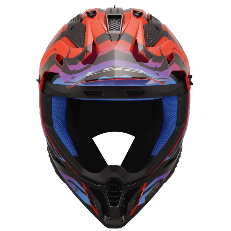 Motocross kaciga LS2 MX708 Fast II Wash crvena