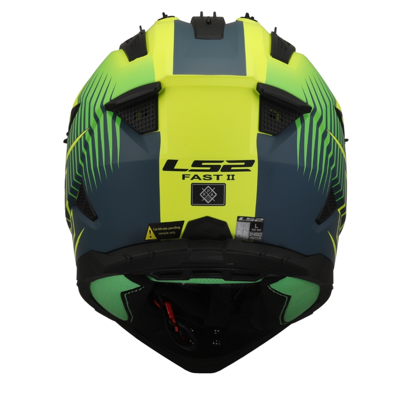 Motocross kaciga LS2 MX708 Fast II Duck zeleno-žuta