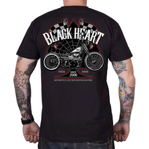 Black Heart Chopper Race majica kratkih rukava crna