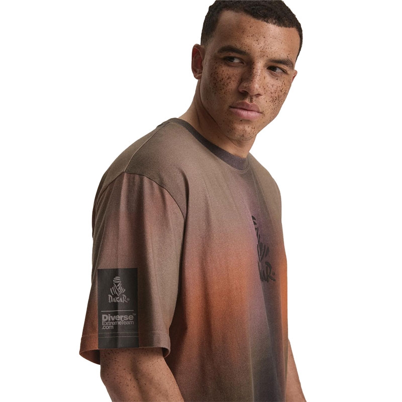 Majica kratkih rukava Dakar DES 5 smeđa camo