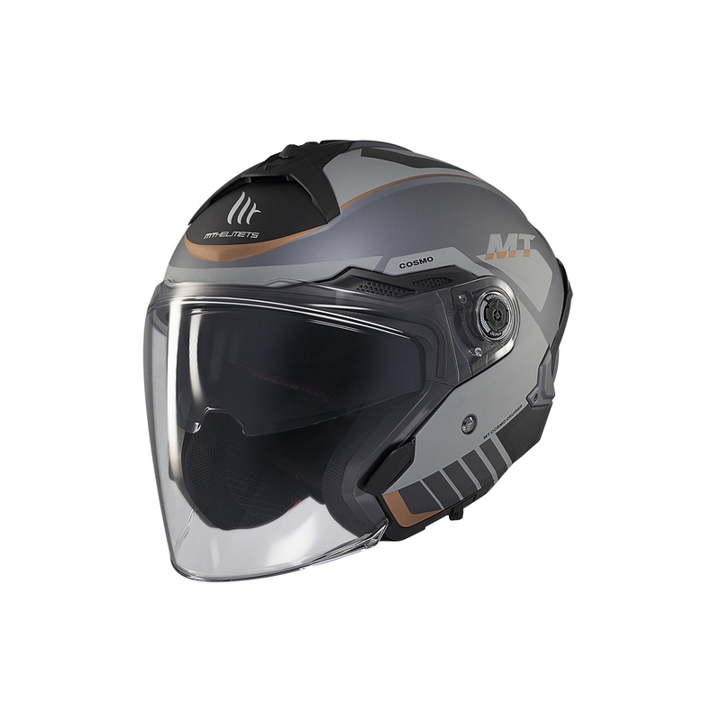 Otvorena kaciga MT Cosmo SV Cruiser mat sivo-crna
