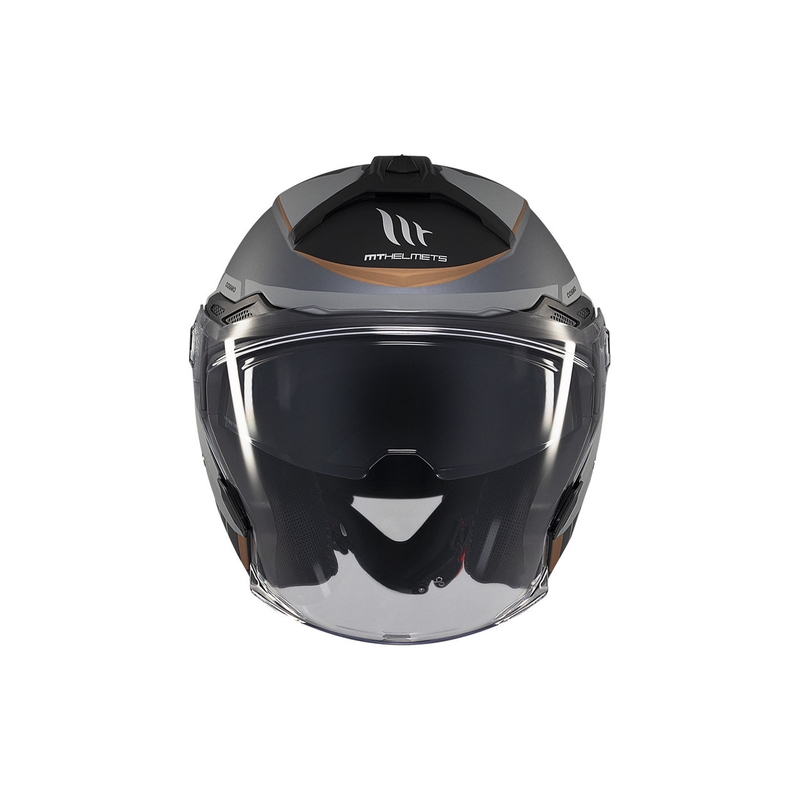 Otvorena kaciga MT Cosmo SV Cruiser mat sivo-crna
