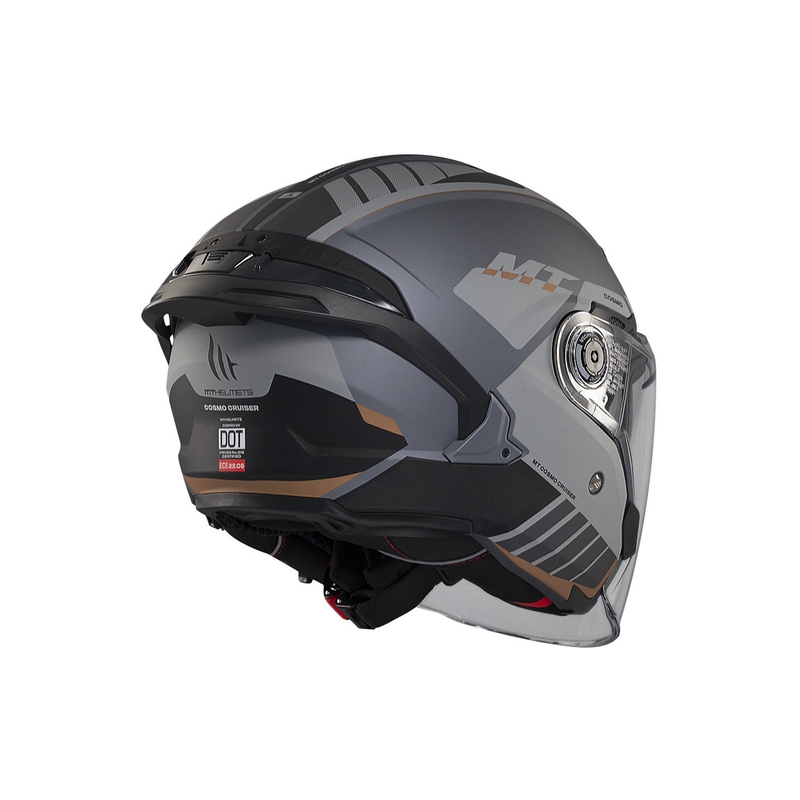 Otvorena kaciga MT Cosmo SV Cruiser mat sivo-crna