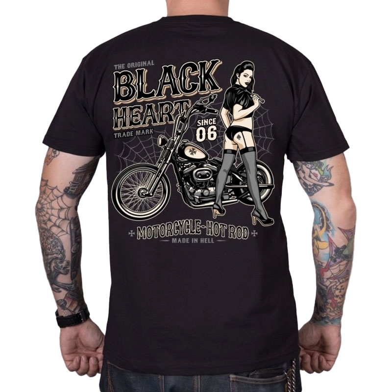 Majica Black Heart Chopper Pussy crna