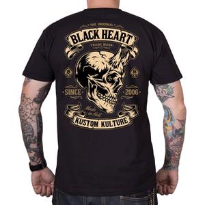 Majica Black Heart Devil Skull crna
