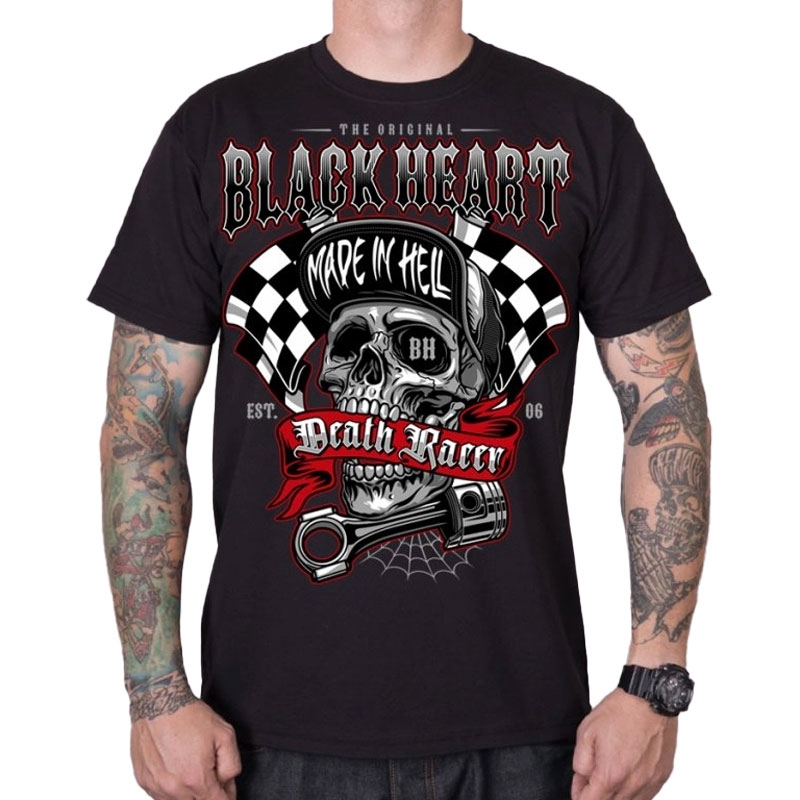 Black Heart Death Racer crna majica