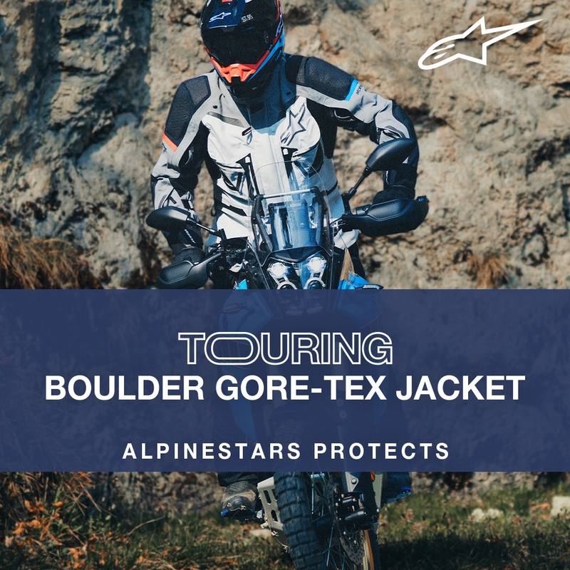 Alpinestars Boulder Gore-Tex motociklistička jakna tamnoplavo-crna