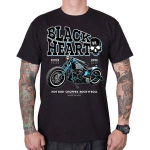 Black Heart Blue Bobber crna majica kratkih rukava