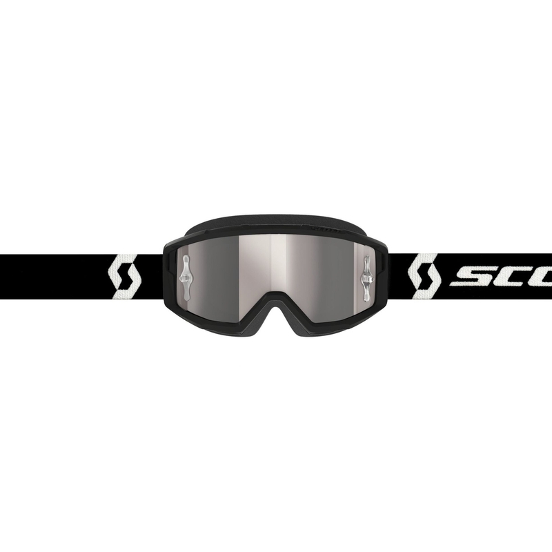 Motocross naočale SCOTT - USA Primal CH crno-bijele (srebrni pleksiglas)