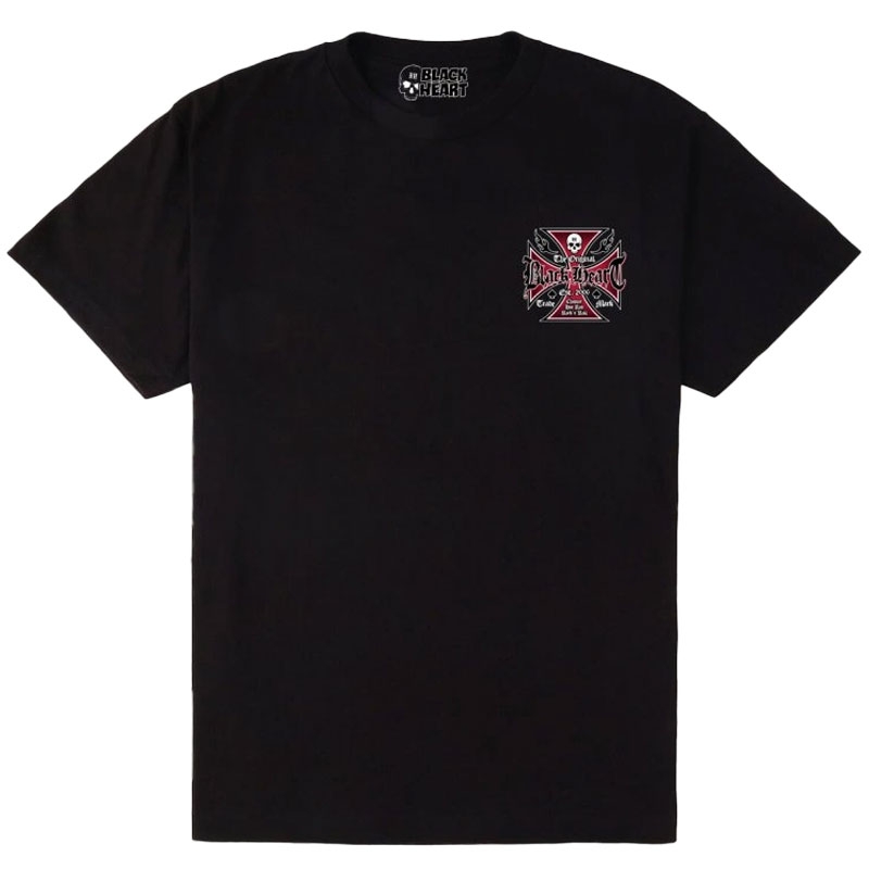Majica Black Heart Cross crna