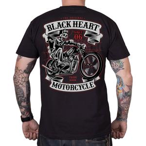Majica Black Heart Skeleton Chopper crna