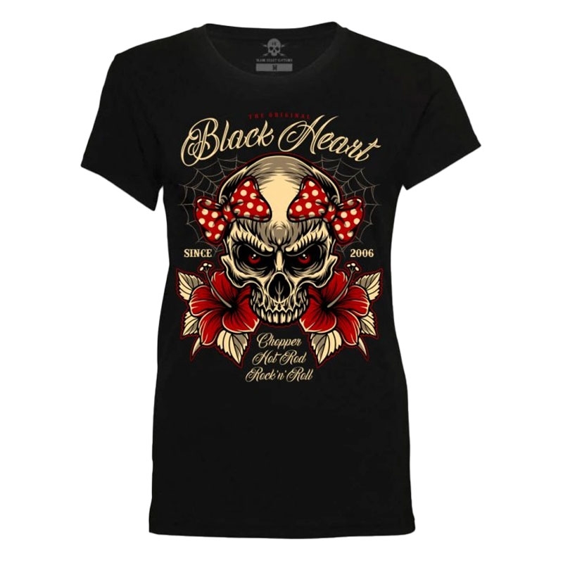 Ženska majica kratkih rukava Black Heart Ariella crna