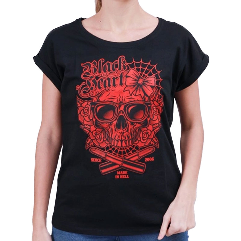 Ženska majica kratkih rukava Black Heart Dead Beauty Ext crna