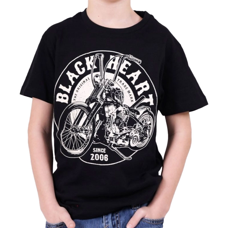 Dječja majica Black Heart Chopper Kid crna