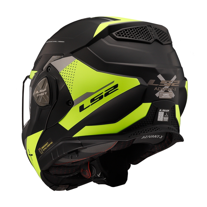 Preklopna motociklistička kaciga LS2 FF901 Advant X Oblivion crno-fluo žuta
