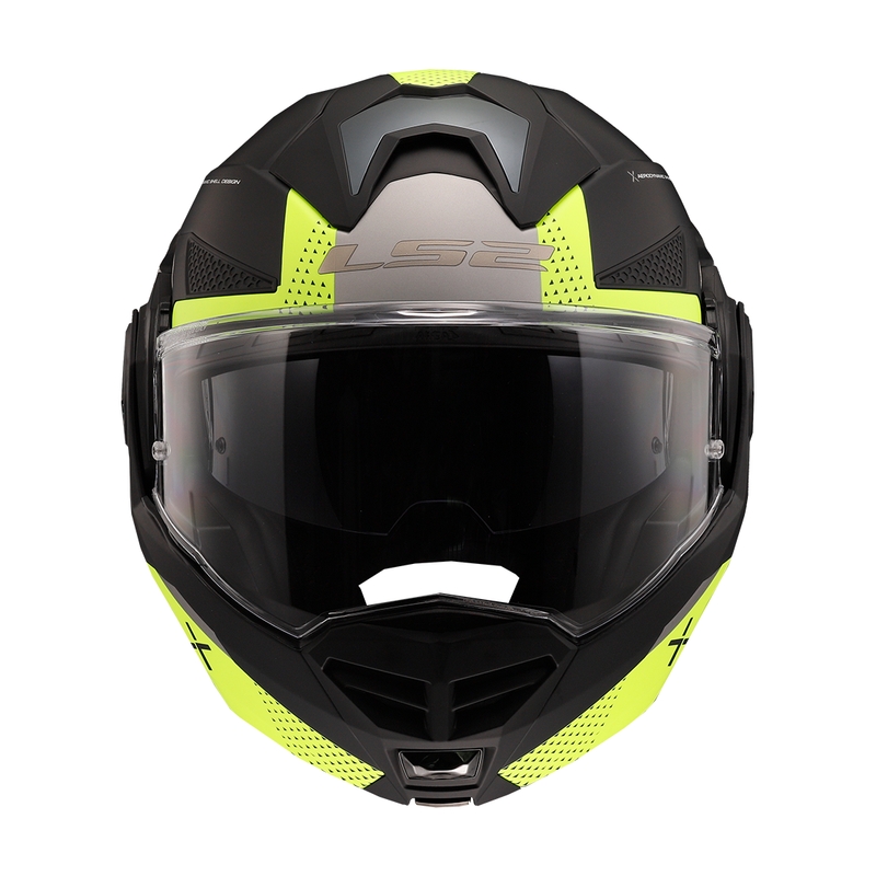 Preklopna motociklistička kaciga LS2 FF901 Advant X Oblivion crno-fluo žuta