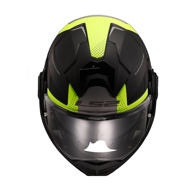 Preklopna motociklistička kaciga LS2 FF901 Advant X Oblivion crno-fluo žuta