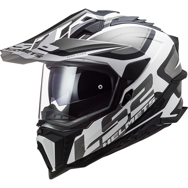 Enduro kaciga LS2 MX701 Explorer Alter mat crno-bijela