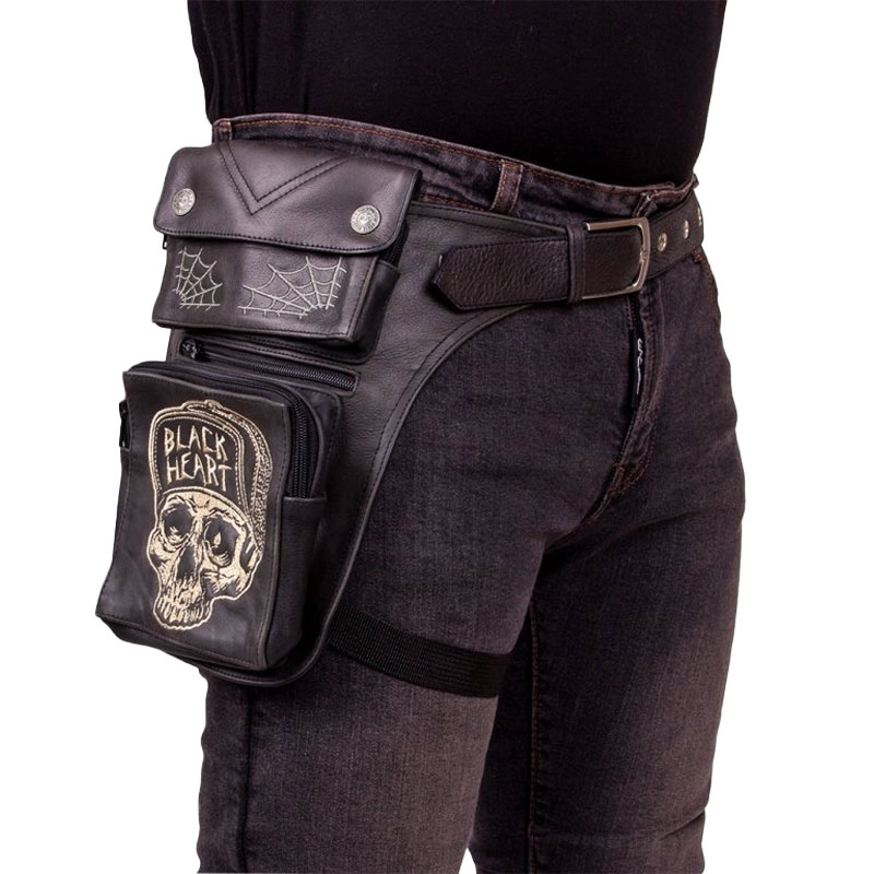BLACK HEART W-TEC Garage Built crni džep na bedru
