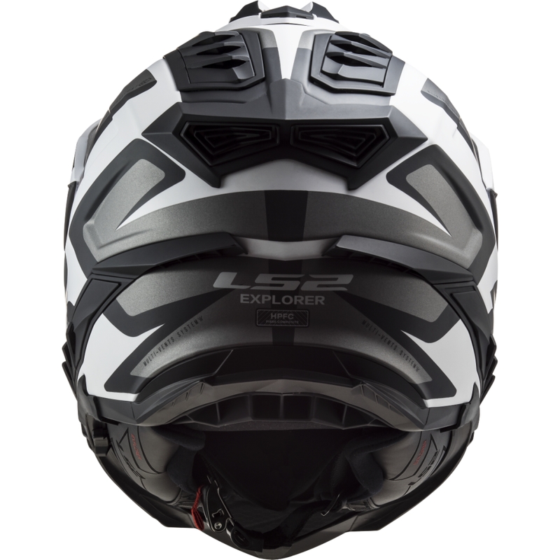 Enduro kaciga LS2 MX701 Explorer Alter mat crno-bijela