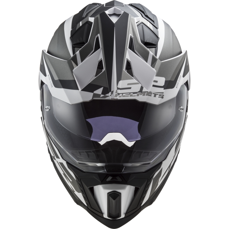 Enduro kaciga LS2 MX701 Explorer Alter mat crno-bijela