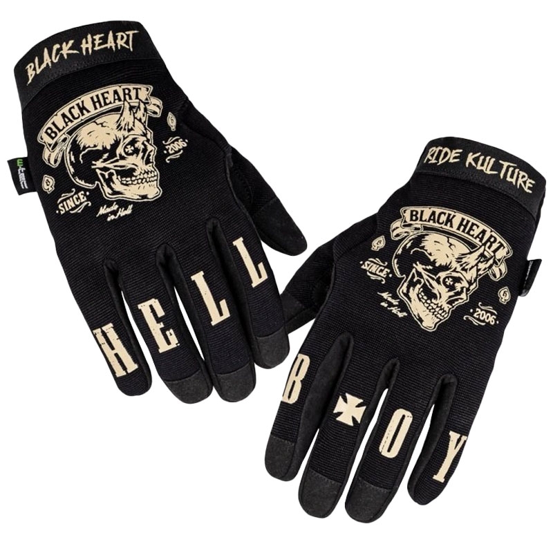 Black Heart W-TEC Rioter chopper rukavice crne