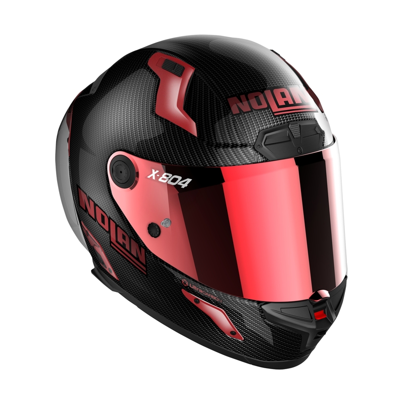 Integralna motociklistička kaciga Nolan X-804 RS Ultra Carbon Iridium Edition crno-crvena