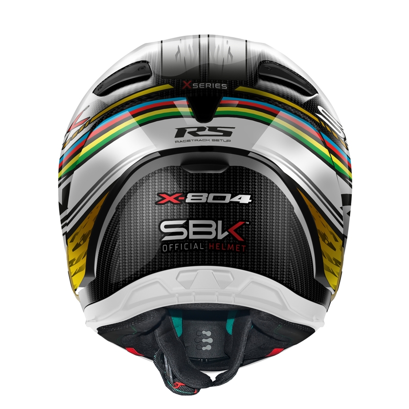 Integralna motociklistička kaciga Nolan X-804 RS Ultra Carbon SBK crno-crveno-zlatna