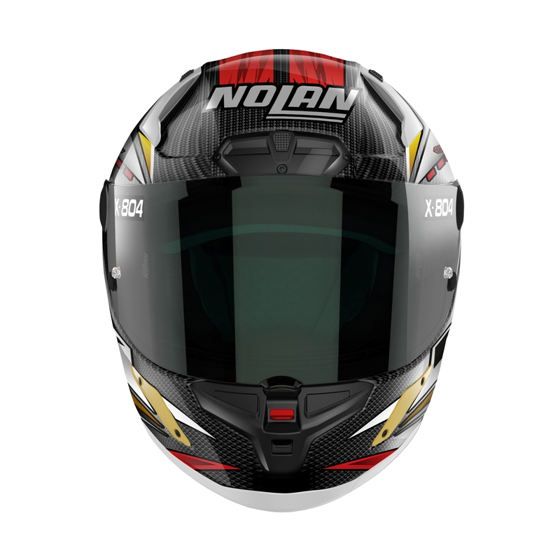 Integralna motociklistička kaciga Nolan X-804 RS Ultra Carbon SBK crno-crveno-zlatna