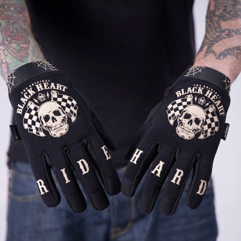 Black Heart W-TEC Starter chopper rukavice crne