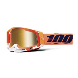 Motocross naočale 100% RACECRAFT Coral gold plexiglass