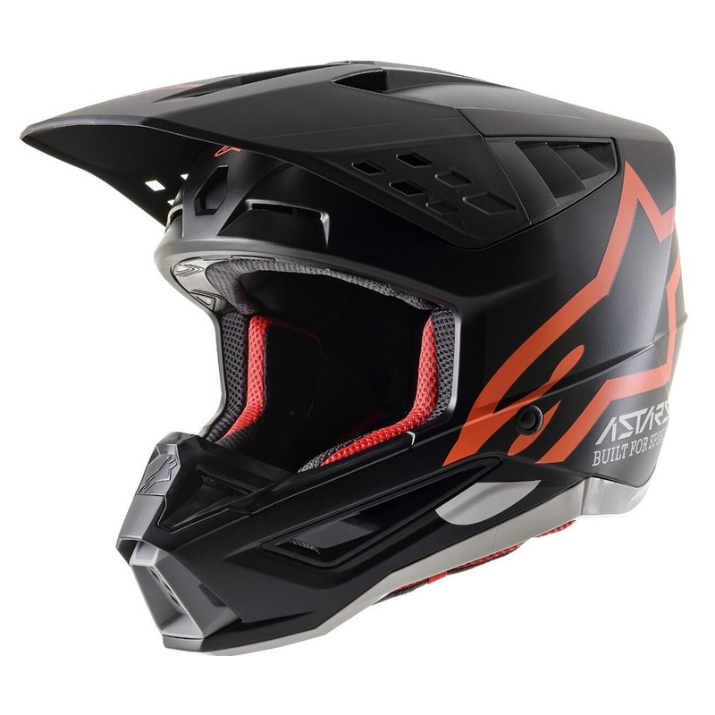 Alpinestars S-M5 Compass motokros kaciga crno-fluo narančasta